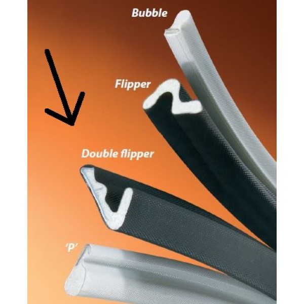 SofSeal Timber Window/Door Double Flipper Gasket/Seal